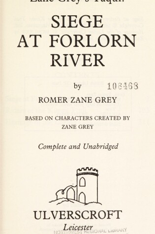 Cover of Siege at Forlorn River