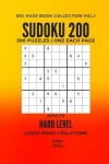 Book cover for Sudoku 200 Huge Big Book Large Print Hard Level Vol.1