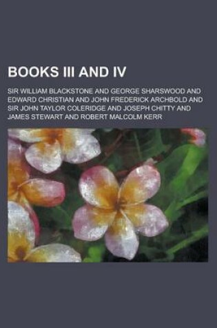 Cover of Books III and IV