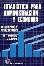 Book cover for Estadistica Para La Administracion y Economia