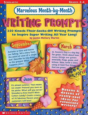 Book cover for Marvelous Month-By-Month Writing Prompts