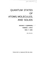 Book cover for Quantum States of Atoms, Molecules and Solids