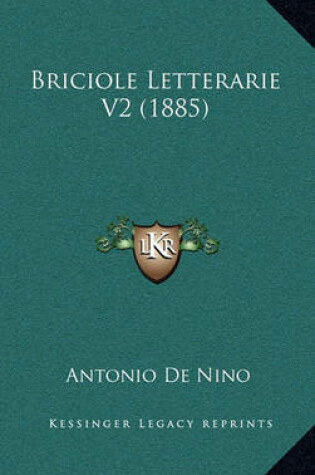 Cover of Briciole Letterarie V2 (1885)