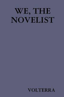 Book cover for We, the Novelist