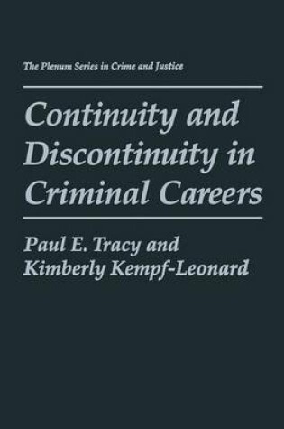 Cover of Continuity and Discontinuity in Criminal Careers