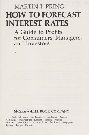 Cover of How to Forecast Interest Rates