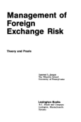 Cover of Management of Foreign Exchange Risk