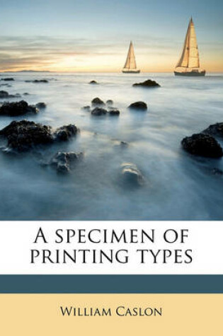 Cover of A Specimen of Printing Types