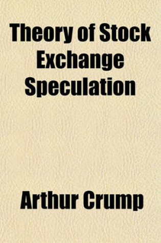 Cover of Theory of Stock Exchange Speculation