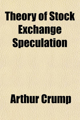 Book cover for Theory of Stock Exchange Speculation