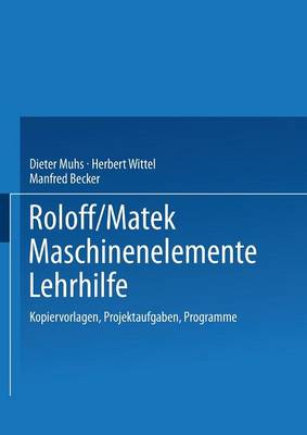 Book cover for Roloff/Matek Maschinenelemente Lehrhilfe