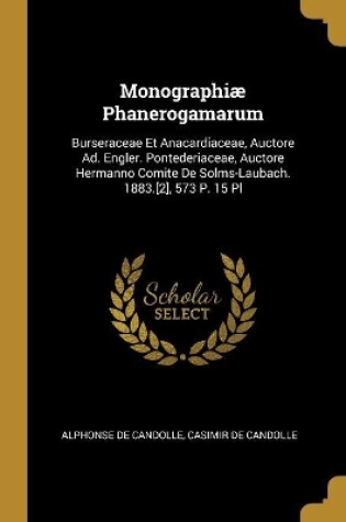 Cover of Monographi� Phanerogamarum