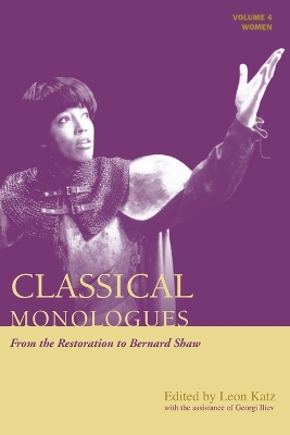 Cover of Classical Monologues: Women