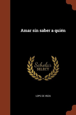 Book cover for Amar sin saber a quién