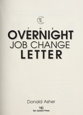 Book cover for The Overnight Job Change Letters