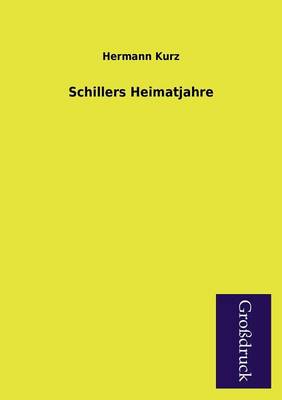 Book cover for Schillers Heimatjahre