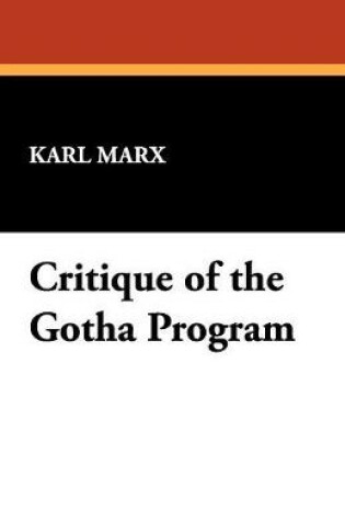 Cover of Critique of the Gotha Program