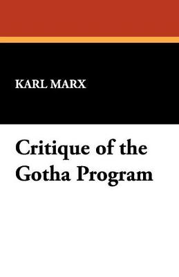 Book cover for Critique of the Gotha Program