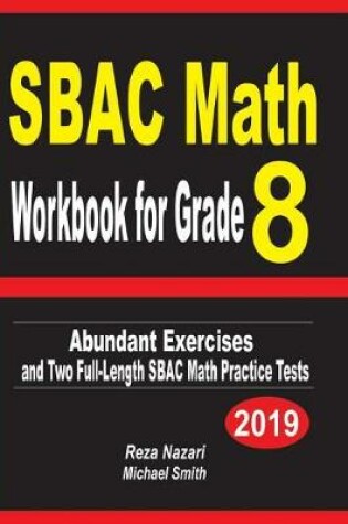 Cover of SBAC Math Workbook for Grade 8