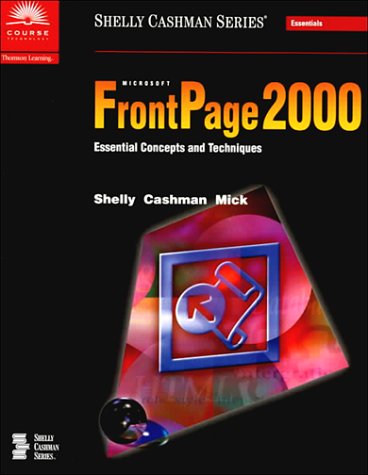 Book cover for Microsoft FrontPage 2000 Essential Concepts and Techniques