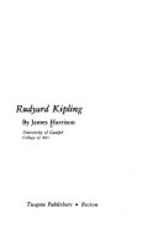 Cover of Rudyard Kipling