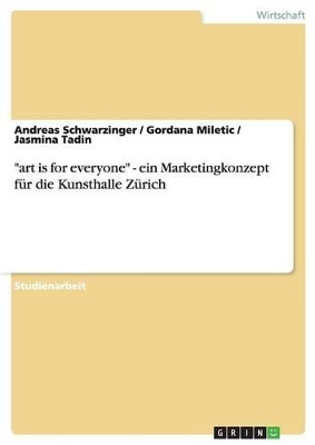 Book cover for art is for everyone - ein Marketingkonzept für die Kunsthalle Zürich