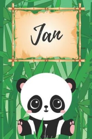 Cover of Name Notizbuch Panda / Malbuch / Kritzelbuch / Tagebuch / Journal / Notizheft / DIN A5 / Geschenke Jan