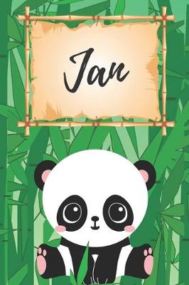 Book cover for Name Notizbuch Panda / Malbuch / Kritzelbuch / Tagebuch / Journal / Notizheft / DIN A5 / Geschenke Jan