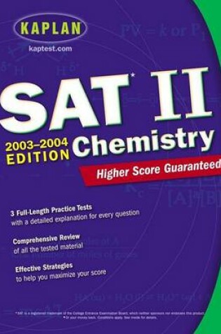 Cover of Kaplan SAT II Chemistry