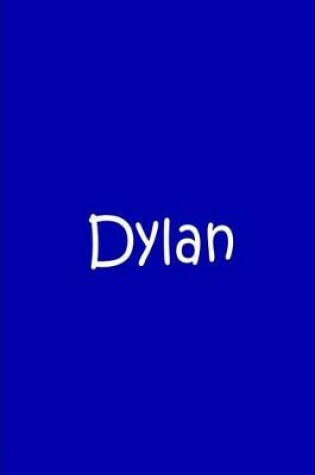 Cover of Dylan - Blue and White Personalized Journal / Notebook / Blank Lined Pages