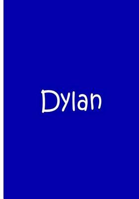 Book cover for Dylan - Blue and White Personalized Journal / Notebook / Blank Lined Pages