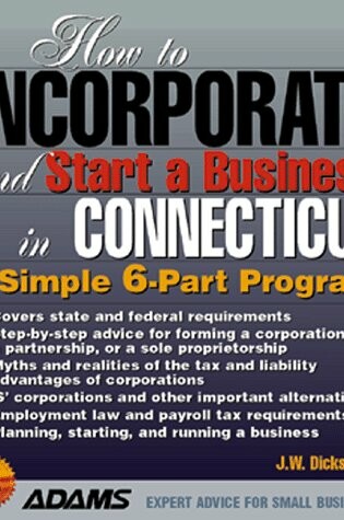 Cover of How to Incorporate and Start a Business in Connecticut