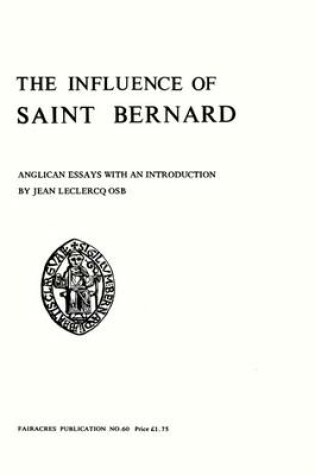 Cover of The Influence of Saint Bernard