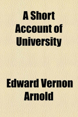 Cover of A Short Account of University