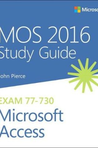 Cover of MOS 2016 Study Guide for Microsoft Access