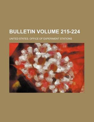 Book cover for Bulletin Volume 215-224