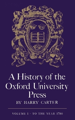 Cover of A History of the Oxford University Press