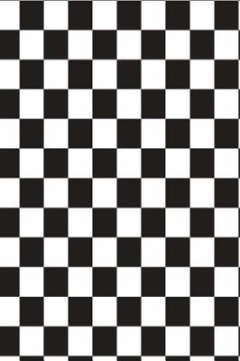 Cover of 2019 Daily Planner Racing Sports Fan Checkered Flag Black White 384 Pages