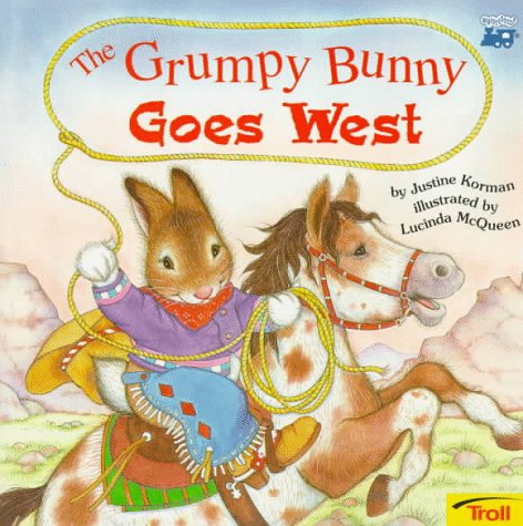 Book cover for The Grumpy Bunny Goes West