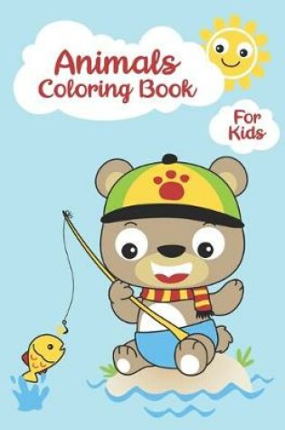 Cover of Animals Coloring Book For Kids