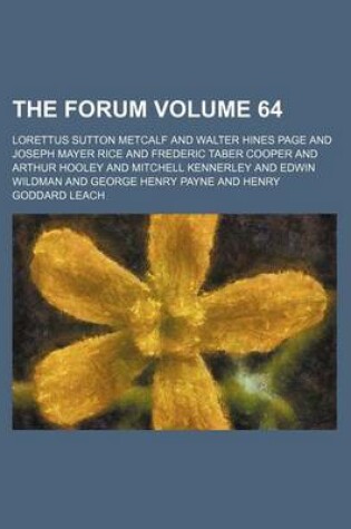 Cover of The Forum Volume 64