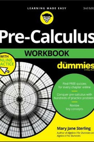 Cover of Pre-Calculus Workbook For Dummies