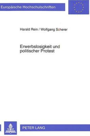 Cover of Erwerbslosigkeit Und Politischer Protest