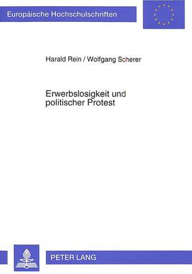 Cover of Erwerbslosigkeit Und Politischer Protest