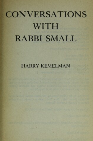 Cover of Conversations with Rabbi Small