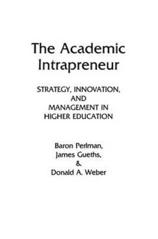 Cover of The Academic Intrapreneur