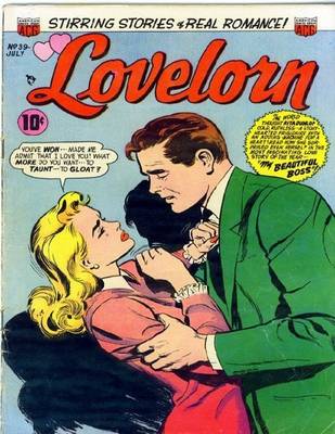 Book cover for Lovelorn Number 39 Romance Comic Book