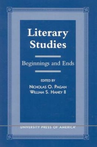 Cover of Literary Studies