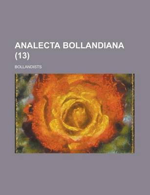 Book cover for Analecta Bollandiana (13 )