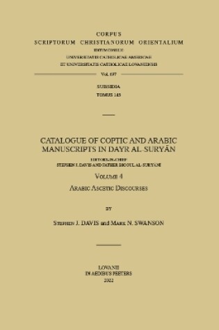 Cover of Catalogue of Coptic and Arabic Manuscripts in Dayr al-Suryan. Volume 4